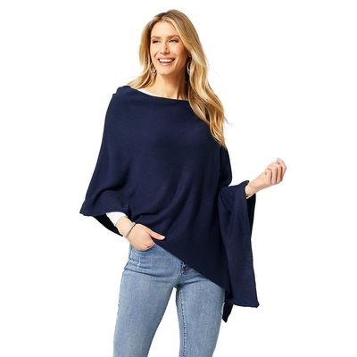 Coco + Carmen Womens Versatile Lightweight Poncho Shawl Wrap | Wear Multiple Ways | 15 Colors | Fashionable Clothing Accessory | OSFM