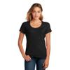 District Women's Flex Scoop Neck Tee DT7501 M Black view 1