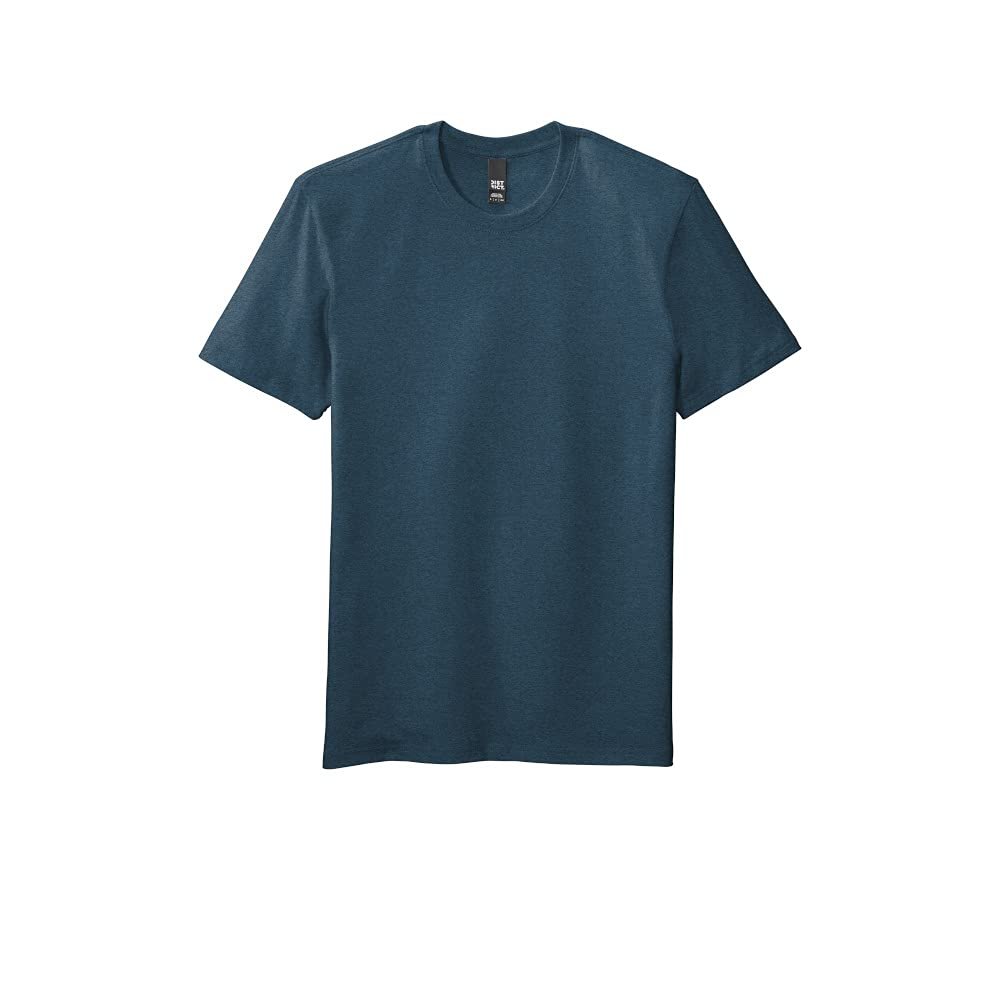 District Flex Tee DT7500 XS Heathered Neptune Blue