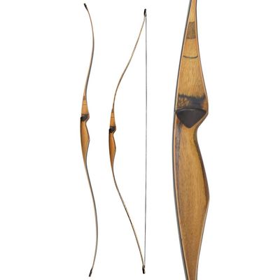 SHARROW 54 Inch Traditional Handmade Longbow Archery One-Piece Long Bow Hunting Bow Recurve Bow 10-35 lbs for Beginner Women (15lbs)
