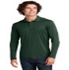 SPORT-TEK Unisex Posi-UV Pro Long Sleeve Polo Forest Green view 1