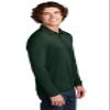 SPORT-TEK Unisex Posi-UV Pro Long Sleeve Polo Forest Green view 2