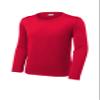 SPORT-TEK Youth Posi-UV Pro Long Sleeve Tee | Athletic Shirt for Boys & Girls, Lightweight Summer Clothing, Sun Protection True Red view 3