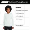SPORT-TEK Youth Posi-UV Pro Long Sleeve Tee | Athletic Shirt for Boys & Girls, Lightweight Summer Clothing, Sun Protection True Red view 4
