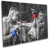 Bold Bloc Design - UFC Grunge Nate Diaz Pettis Sports 60x40cm TREBLE Canvas Art Print Box Framed Picture Wall Hanging - Hand Made In The UK - Framed And Ready To Hang 13-9633(00B)-TR32-LO-A view 1