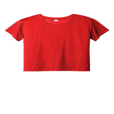 SPORT-TEK Women's PosiCharge Draft Crop Tee True Red