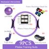 YXILEE Pilates Ring Circle Set - Workout at Home Workout Equipment Women - Booty Bands Stretching Equipment Pilates Mini Exercise Ball for Legs Arms and Thighs view 2