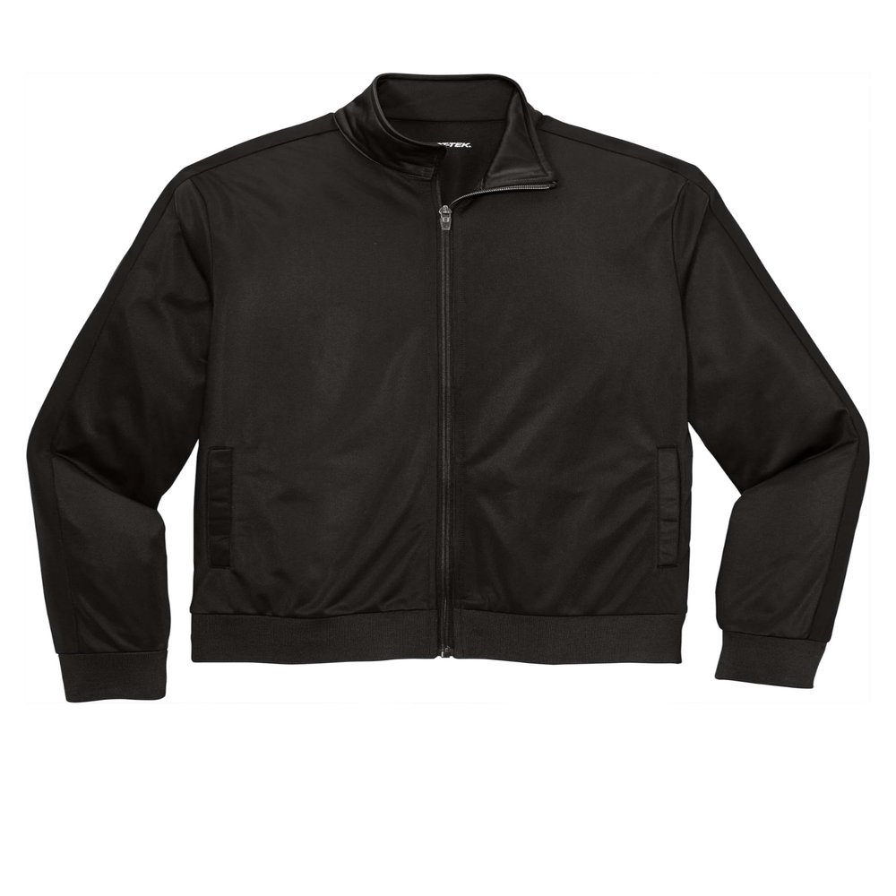 SPORT-TEK Unisex Tricot Sleeve Stripe Track Jacket | Lightweight Zip Up Jacket for Men & Women