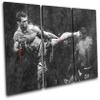 Bold Bloc Design - UFC Grunge MMA Forrest Griffin Sports 90x60cm TREBLE Canvas Art Print Box Framed Picture Wall Hanging - Hand Made In The UK - Framed And Ready To Hang 13-9631(00B)-TR32-LO-B view 1