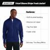 SPORT-TEK Unisex Tricot Sleeve Stripe Track Jacket | Lightweight Zip Up Jacket for Men & Women view 4