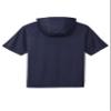 SPORT-TEK Unisex Sport-Wick Fleece Short Sleeve Hooded Pullover, Navy, Large view 3