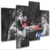 Bold Bloc Design - UFC Grunge Khabib Nurmagomedov Sports 200x113cm Multi Canvas Art Print Box Framed Picture Wall Hanging - Hand Made in The UK - Framed and Ready to Hang 13-9632(00B)-MP04-LO-D view 1