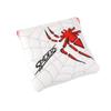 GOOACTION 1PC Spider Golf Club Mallet Putter Cover Magnetic Closure with Creative Embroidery Pattern Synthetic Leather White Golf Head Covers view 1