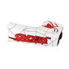 GOOACTION Spider Golf Club Blade Putter Cover Magnetic Closure Creative Embroidery Pattern Synthetic Leather White Putters Headcovers view 3