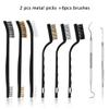 Accmor Gun Brushes & Picks, Universal Gun Cleaning Tools Set Brass Steel Nylon Bristle Brushes & Stainless Steel Picks Gun Cleaning and Maintenance view 2