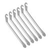 BESPORTBLE 6pcs Steel Tire Levers Curved Design for Easy Tire Removal Ergonomic Bike Repair Tools for Home Shop and Travel and Strong Tyre Spoons Silver view 3