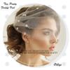 Olbye Bridal Wedding Birdcage Veil - White Lace with Flower Rhinestone Comb for Tea Party Fascinator & Prom view 4