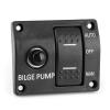 Bilge Pump Switch,Shoreline Bilge Switch-Bilge Pump Switch - Auto Bilge Pump Switch 3-Way Boat Rocker Switch Panel Auto/Off/Manual 12V 24V with LED Indicator Built-in 15A Circuit Breaker view 3