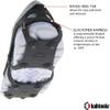 Kahtoola 1st Gen NANOspikes Footwear Traction for ICY Winter Road Running & Walking - Charcoal - X-Large view 4
