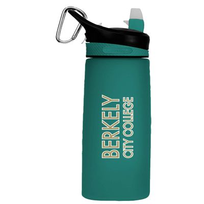 Berkeley City College Tritan Plastic Frosted Sport Bottle, Design-1 - Jade