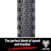 WTB Raddler Gravel Bike Tire (700 x 44) Tubeless Folding, Light Fast Rolling (SG2 Puncture Protection, Black) view 3