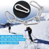 100 Pack 2 Inch Spring Snap Hook M5 Carabiner Clip Galvanized Steel 2In Small Silver Quick Link Clip Keychain for Camping, Hiking, Outdoor and Gym, M5 Bulk Heavy Duty Carabiner Clips view 3