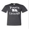 Go All Out XXXXX-Large Heather Black Adult Pirate Legend Jolly Roger Flag T-Shirt view 1