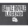 Go All Out Medium Heather Black Adult Battle Royale Legend T-Shirt view 2