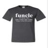 Go All Out X-Large Heather Black Adult Funcle Funny Uncle T-Shirt view 2