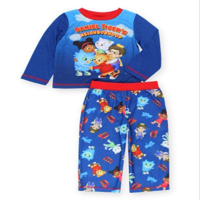 Daniel Tiger Boys - Long Sleeve Pajama Set, Toddler Boy Pajamas Blue