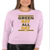 Go All Out Large Classic Pink Adult Green Bay All Day Sweatshirt Crewneck view 3