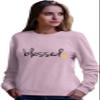 Go All Out XX-Large Classic Pink Adult Blessed Christian Humble Sweatshirt Crewneck view 1