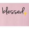 Go All Out XX-Large Classic Pink Adult Blessed Christian Humble Sweatshirt Crewneck view 3