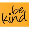 Go All Out Large Gold Adult Be Kind Heart Sweatshirt Crewneck view 3