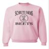 Go All Out Large Classic Pink Adult Schrute Farms Beets Sweatshirt Crewneck view 1