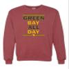 Go All Out X-Large Vintage Heather Red Adult Green Bay All Day Sweatshirt Crewneck view 1