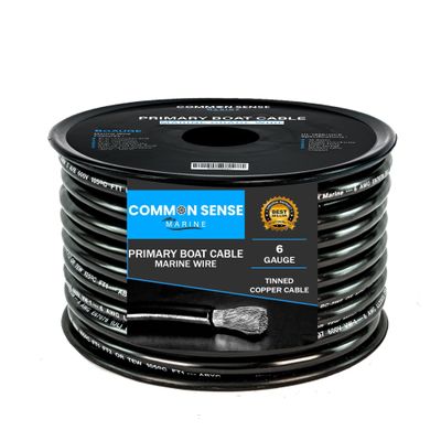 6 Gauge Primary Boat Cable - 500 ft Marine Grade Wire Tinned Oxygen-Free Copper - 6 AWG UL 1426 Standard PVC Wire for Boat, Automotive, Speakers, Camper & Trailers