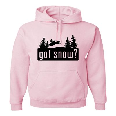 4X-Large Classic Pink Mens Got Snow Funny Snowmobile Lover Sweatshirt Hoodie