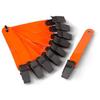 20pcs 3" Orange Reflective Tree Marker Ribbons (Pack of 20) - Highly Reflective Hanging Trail Marking Reflectors for Hiking or Hunting view 4
