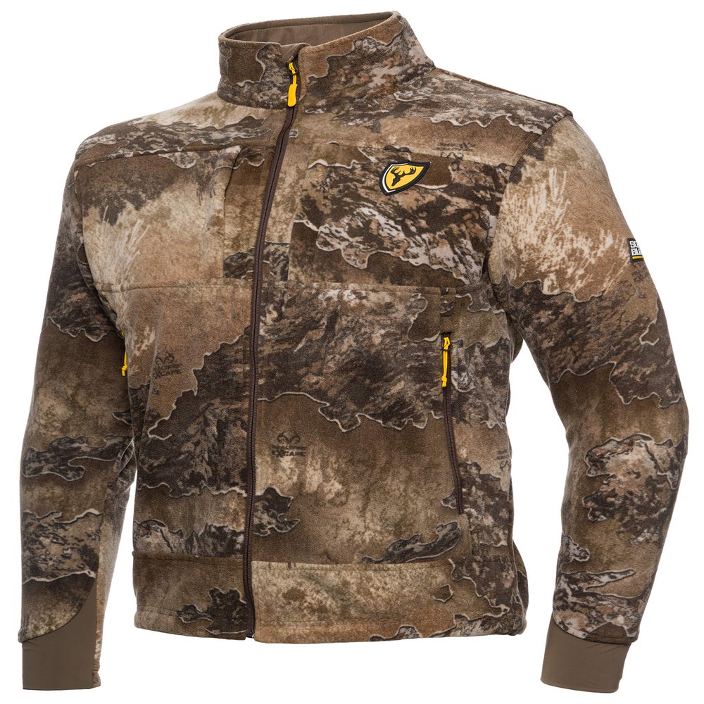 SCENTBLOCKER Adrenaline Camo Zip-Up Jacket for Men (Medium, Realtree Excape)