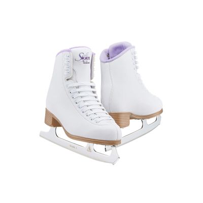Jackson Ultima Classic SoftSkate 380 Womens Ice Skates for Women & Girls Ice Skates Comfortable Figure Skates for Ice Skating & Recreational Figure Skating, Size 12 Medium Width White/Purple