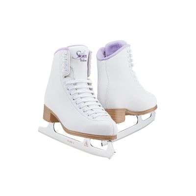 Jackson Ultima Classic SoftSkate 380 Womens Ice Skates for Women & Girls Ice Skates Comfortable Figure Skates for Ice Skating & Recreational Figure Skating, Size 11 Medium Width White/Purple