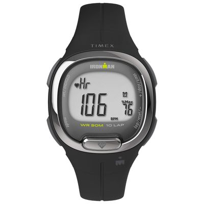 Timex Ironman Triathlon Transit+ Watch with Activity Tracking & Heart Rate 33mm  Black with Resin Strap