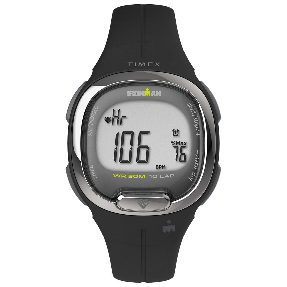 Timex Ironman Triathlon Transit+ Watch with Activity Tracking & Heart Rate 33mm Black with Resin Strap