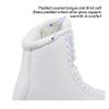 Jackson Ultima Classic SoftSkate 380 Womens Ice Skates for Women & Girls Ice Skates  Comfortable Figure Skates for Ice Skating & Recreational Figure Skating, Size 2 Medium Width  White/Fleece view 4
