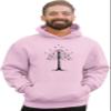 Go All Out 3X-Large Classic Pink Mens Enchanted Tree Sweatshirt Hoodie view 1
