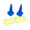 Trademark Innovations Dog Agility Jump Course Training Cone Hurdles Set view 1