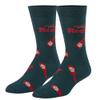 Crazy Socks, Franks Red Hot, Funny Socks for Men Women, Fun Crew Print, Large view 1