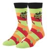 Crazy Socks  Sour Patch Kids Crew Socks  Official Candy Graphic Merch  Large Size Polyester Blend  Fun Novelty Gift Socks for Men & Women view 1