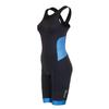 Kona Women's Triathlon Race Suit - Speedsuit Skinsuit Trisuit Sleeveless - One-Piece Vest and Short Combo with Body-Mapped Ventilation (Black/Blue, Medium - Size 6) view 1